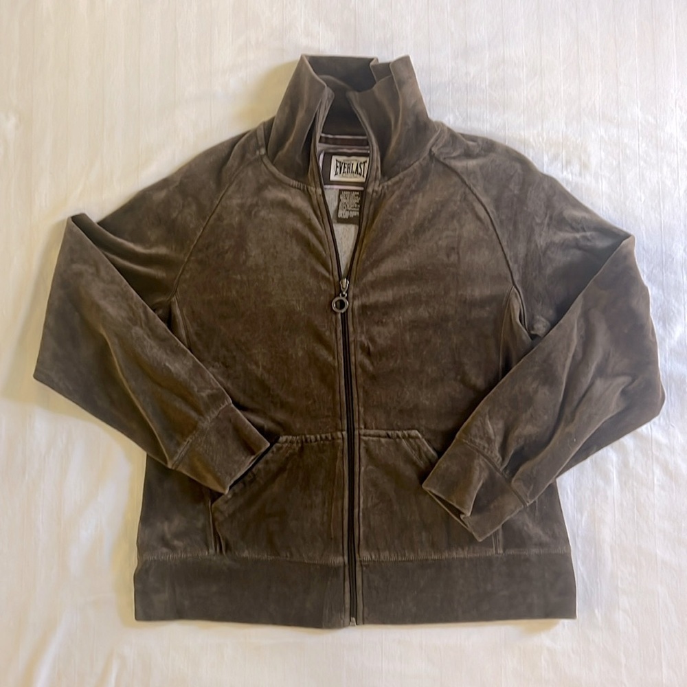 Vintage Y2K Everlast velour zip up jacket